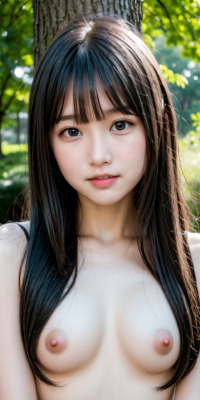 ヌーディストフォレスト!深緑で露出された美女たちの美しい裸体の神秘:エロ画像61枚