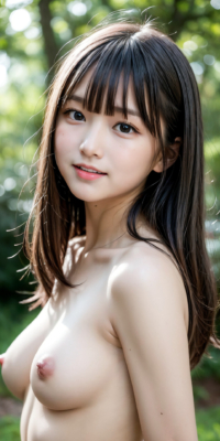 ヌーディストフォレスト!深緑で露出された美女たちの美しい裸体の神秘:エロ画像61枚