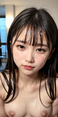 貧乳美少女の顔射初体験!ロリ顔にぶっかけられた禁断の白いザーメン:エロ画像144枚