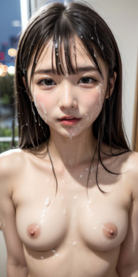 貧乳美少女の顔射初体験!ロリ顔にぶっかけられた禁断の白いザーメン:エロ画像144枚