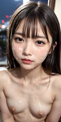 貧乳美少女の顔射初体験!ロリ顔にぶっかけられた禁断の白いザーメン:エロ画像144枚