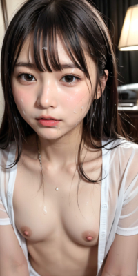 貧乳美少女の顔射初体験!ロリ顔にぶっかけられた禁断の白いザーメン:エロ画像144枚