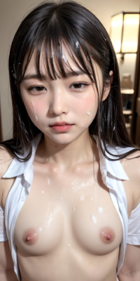 貧乳美少女の顔射初体験!ロリ顔にぶっかけられた禁断の白いザーメン:エロ画像144枚