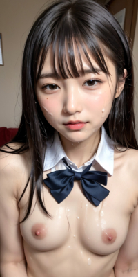 貧乳美少女の顔射初体験!ロリ顔にぶっかけられた禁断の白いザーメン:エロ画像144枚