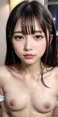 貧乳美少女の顔射初体験!ロリ顔にぶっかけられた禁断の白いザーメン:エロ画像144枚