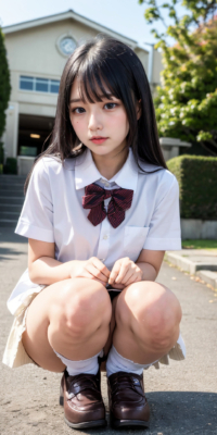 女子校生の禁断の野外セックス!大胆露出と興奮の美少女:エロ画像54枚