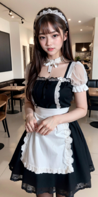 おっぱいおまんこ丸出しメイドカフェ!えちえち出血大サービス:エロ画像42枚