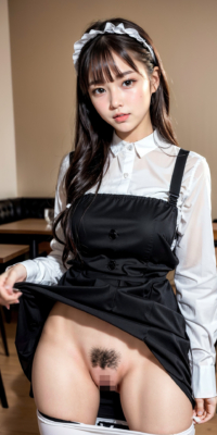 おっぱいおまんこ丸出しメイドカフェ!えちえち出血大サービス:エロ画像42枚