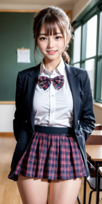 【超リアル実写風AI動画】SSS級美少女JKの乳揺れヌード生脱ぎ初撮り