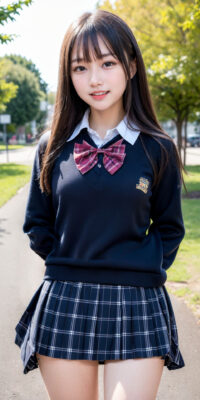 【超リアル実写風AI動画】SSS級美少女JKの乳揺れヌード生脱ぎ初撮り