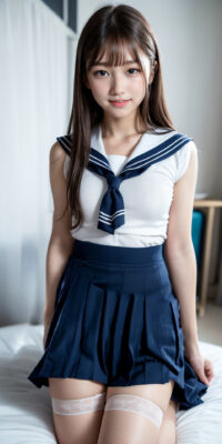 【超リアル実写風AI動画】SSS級美少女JKの乳揺れヌード生脱ぎ初撮り